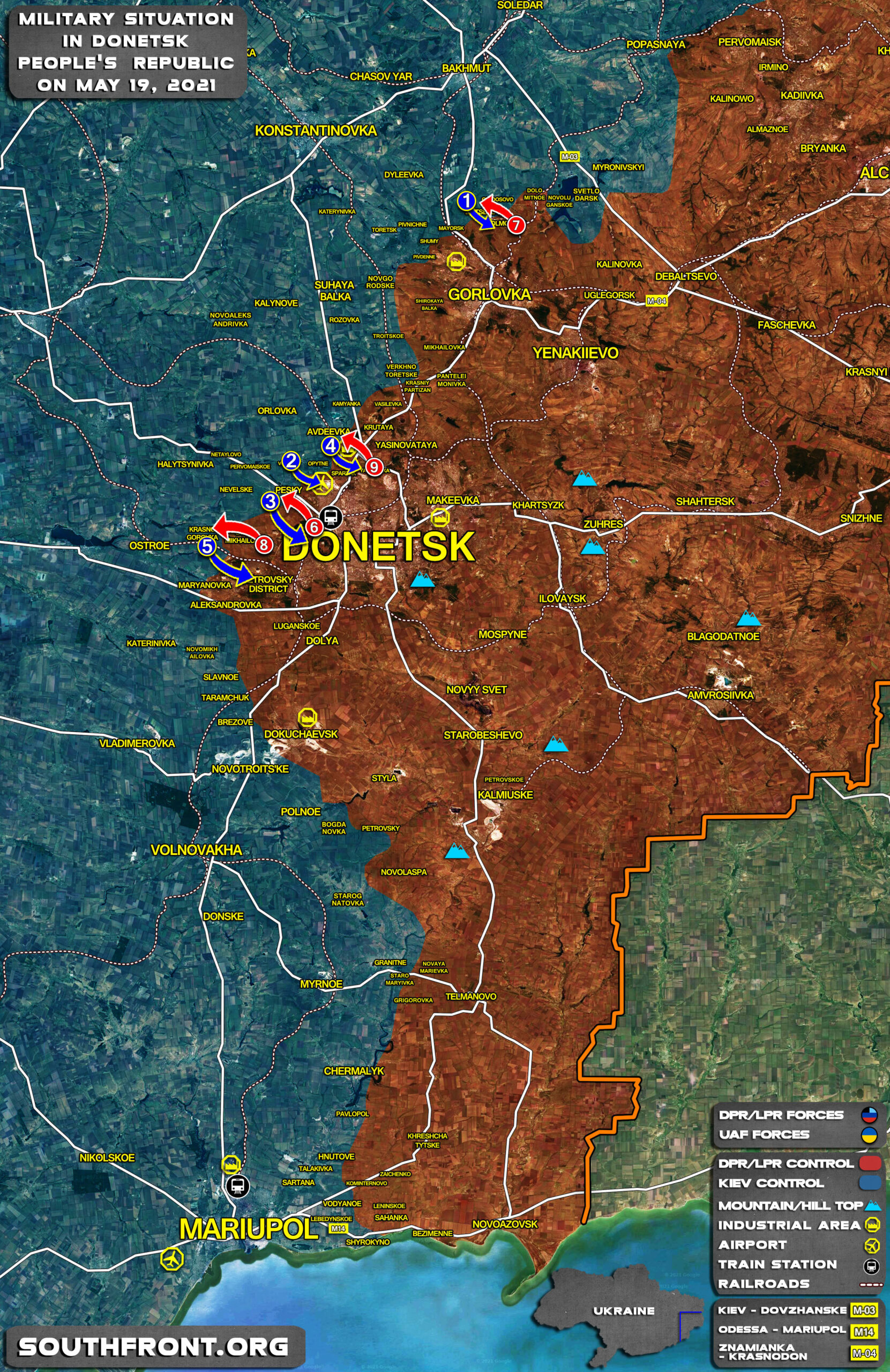 Military Situation In Donetsk People’s Republic On May 19, 2021 (Map Update)