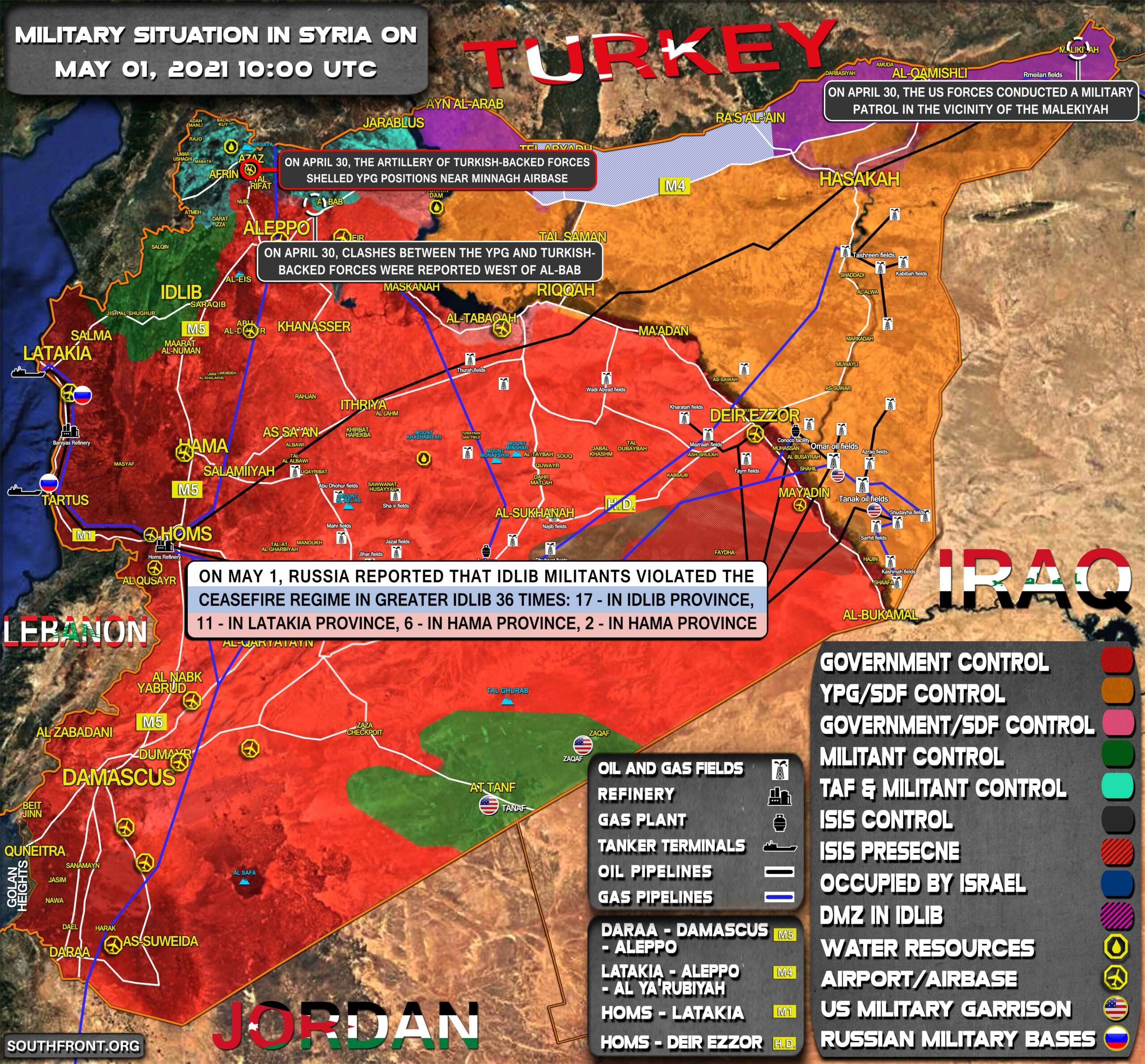 Military Situation In Syria On May 1, 2021 (Map Update)