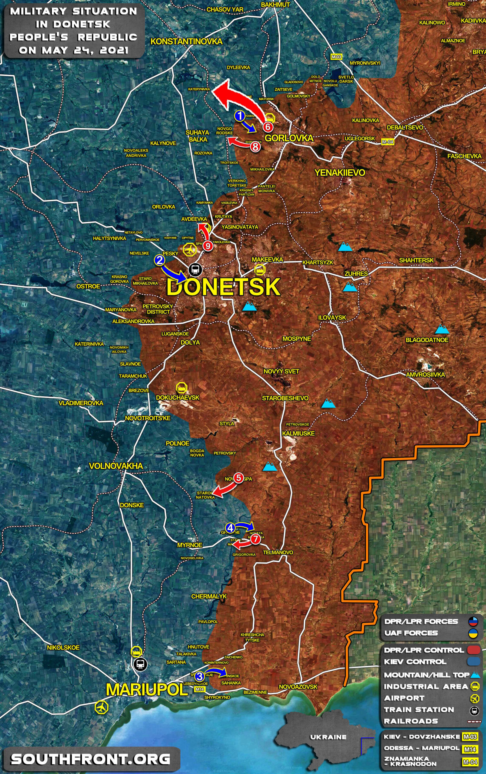 Military Situation In Donetsk People’s Republic On May 24, 2021 (Map Update)
