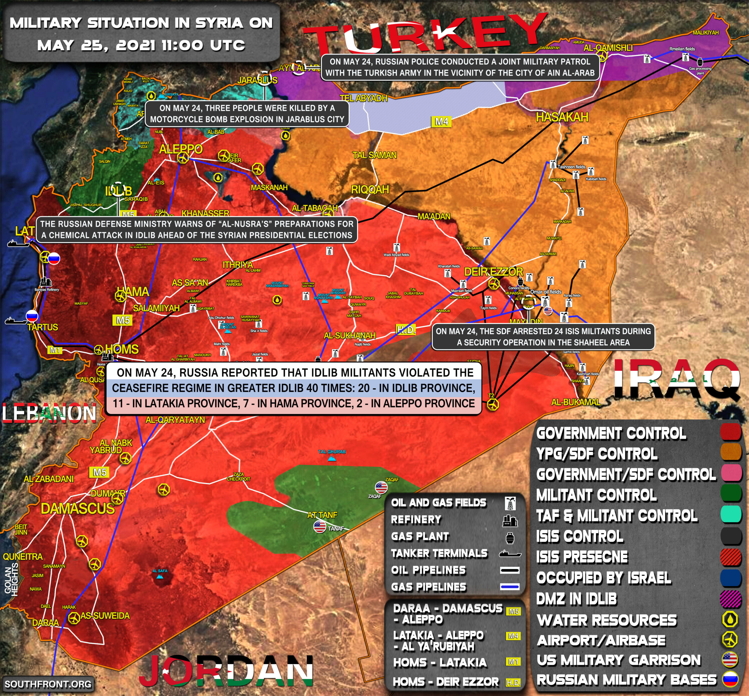 Military Situation In Syria On May 25, 2021 (Map Update)