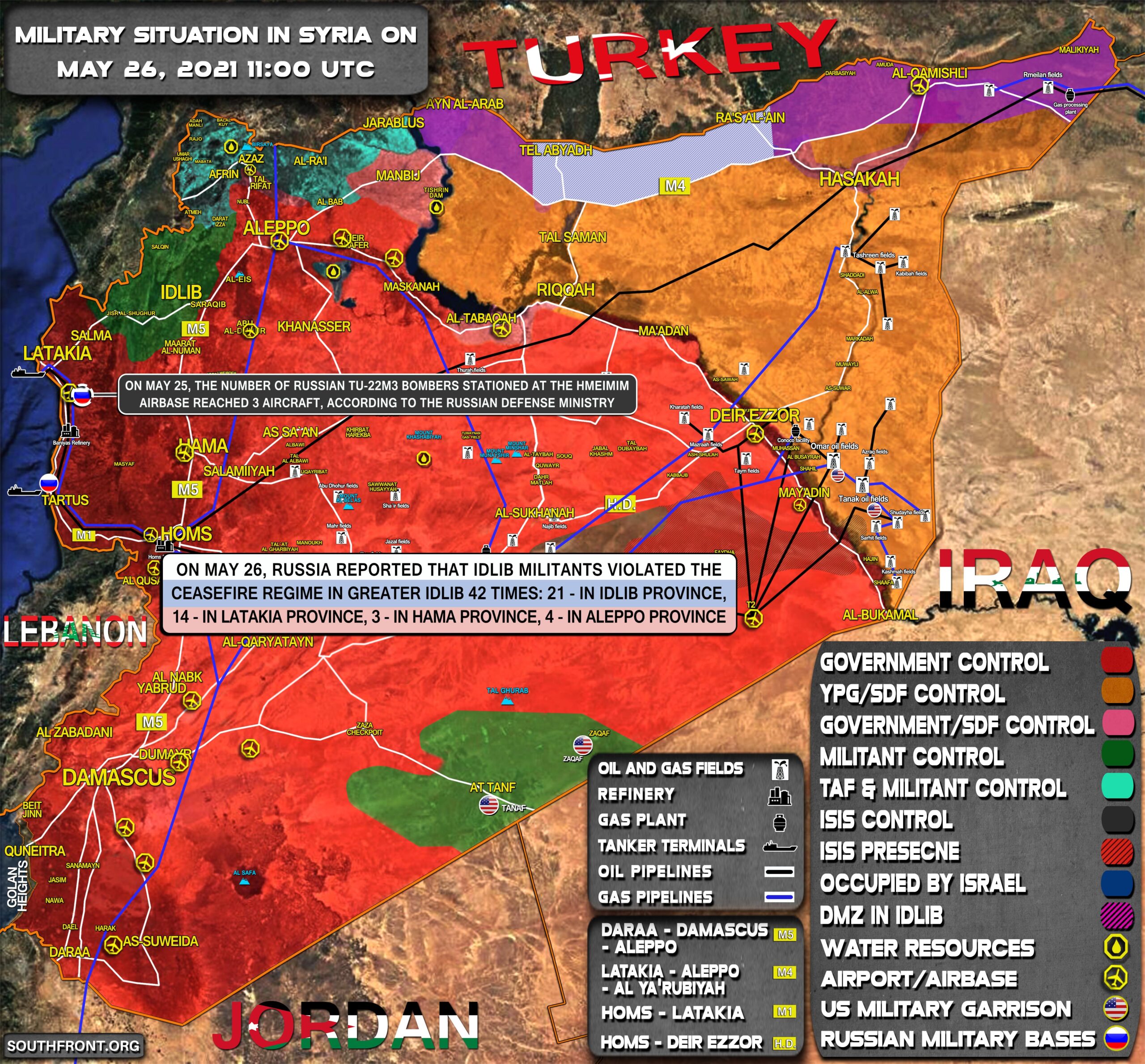 Military Situation In Syria On May 26, 2021 (Map Update)