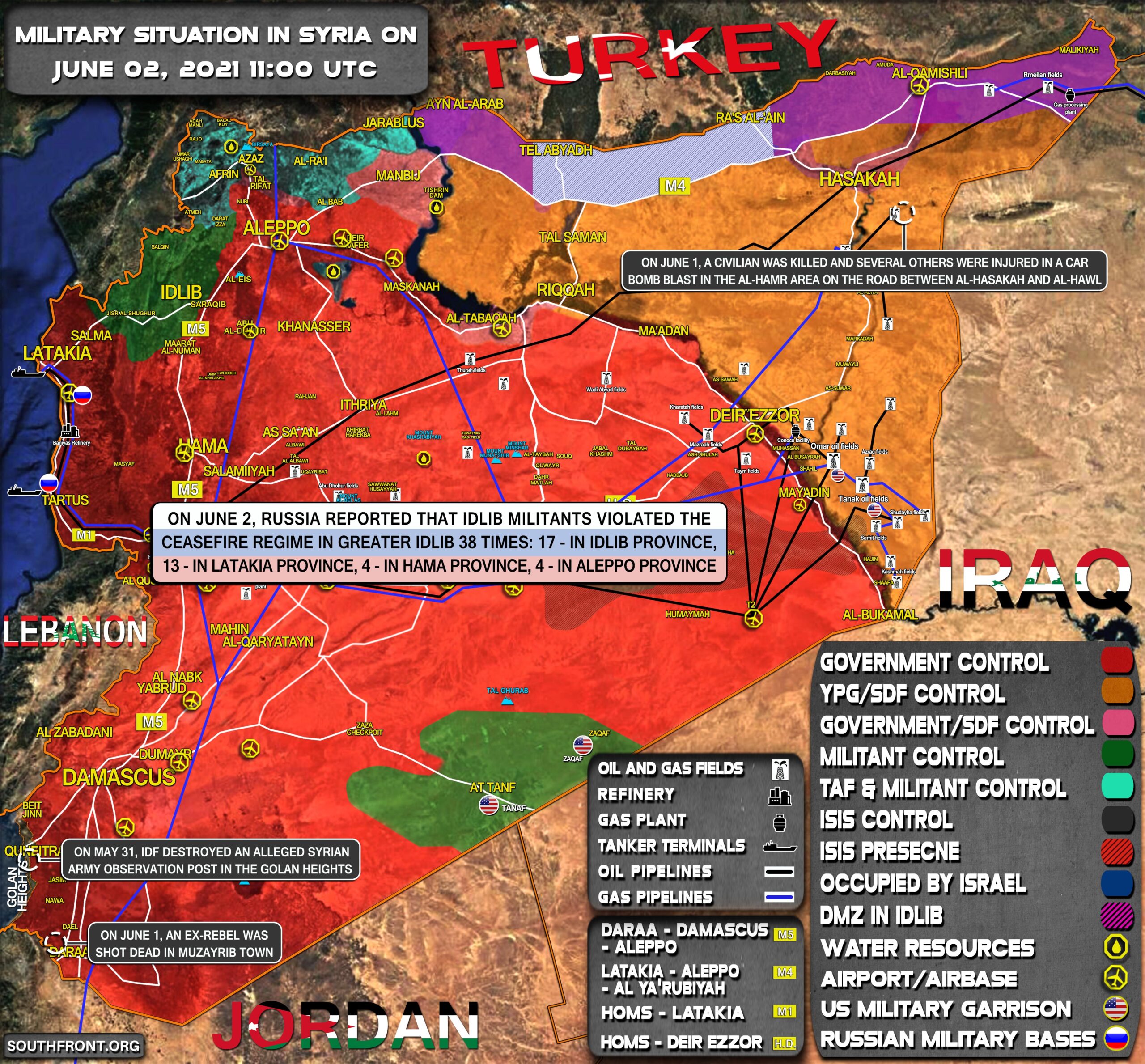 Military Situation In Syria On June 2, 2021 (Map Update)