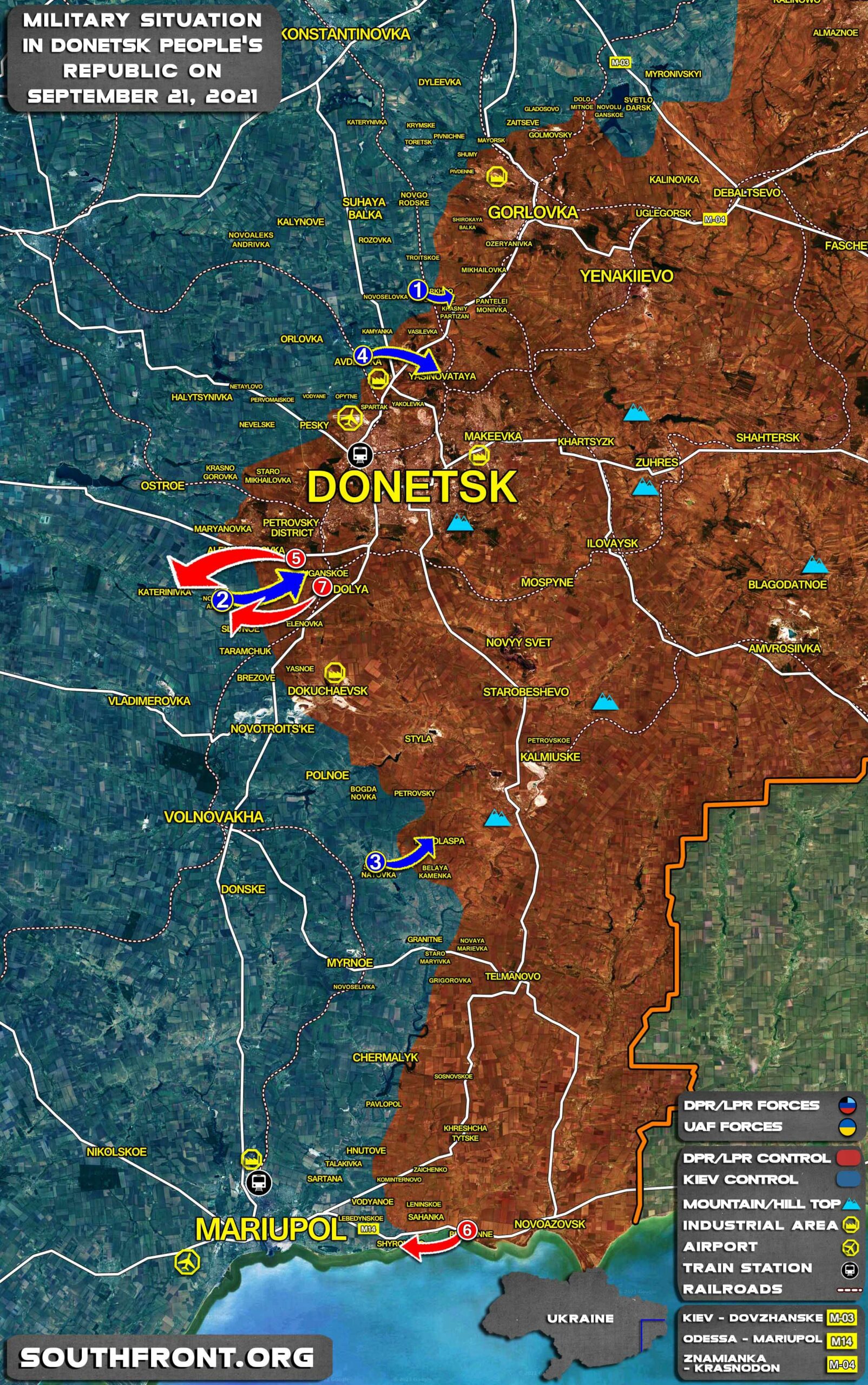 Military Situation In Donetsk People’s Republic On September 21, 2021 (Map Update)