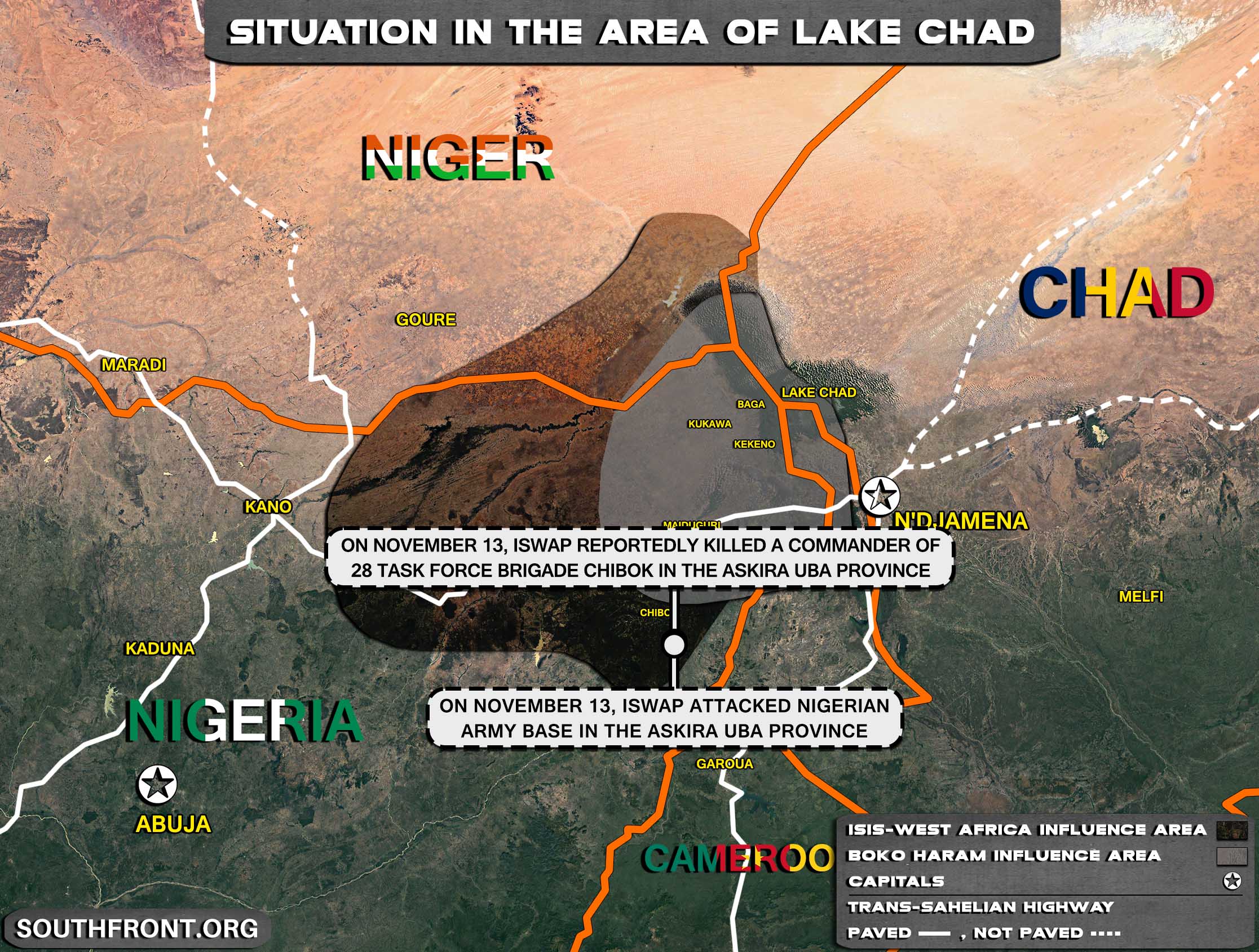 Military Situation In The Lake Chad Area On November 14, 2021 (Map Update)