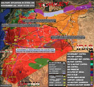 Military Situation In Syria On November 22, 2021 (Map Update)