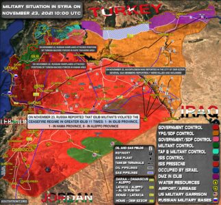 Military Situation In Syria On November 23, 2021 (Map Update)