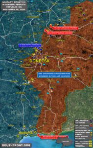 Military Situation In Donetsk People's Republic On november 25, 2021 (Map Update)