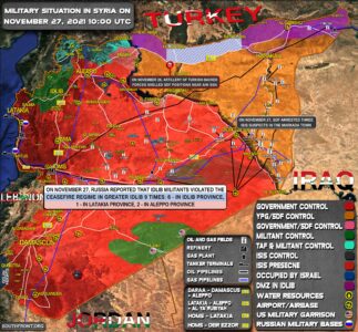 Military Situation In Syria On November 27, 2021 (Map Update)