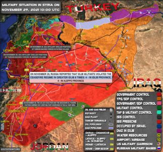 Military Situation In Syria On November 29, 2021 (Map Update)