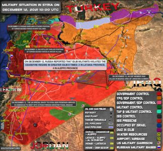 Military Situation In Syria On December 12, 2021 (Map Update)