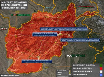 Military Situation In Afghanistan On December 13, 2021 (Map Update)