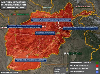 Military Situation In Afghanistan On December 21 (Map Update)