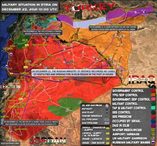 Military Situation In Syria On December 23, 2021 (MAp Update)
