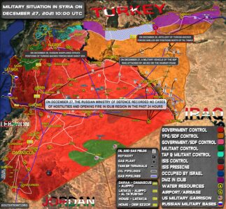 Military Situation In Syria On December 27, 2021 (Map Update)