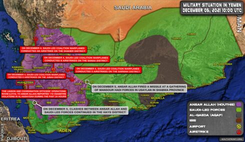 Military Situation In Yemen On December 5, 2021 (Map Update)