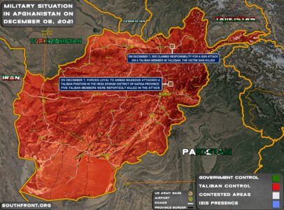 Military Situation In Afghanistan On December 8, 2021 (Map Update)