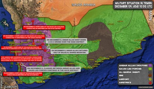 Military Situation In Yemen On December 9, 2021 (Map Update)