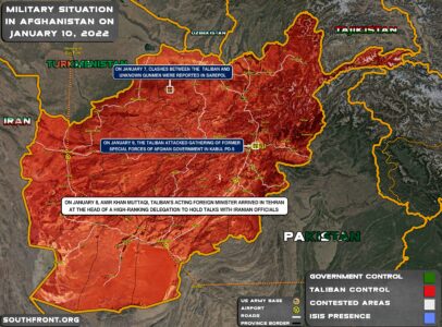 Military Situation In Afghanistan On January 10, 2022 (Map Update)