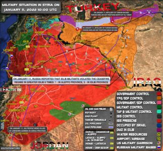 Military Situation In Syria On January 11, 2022 (Map Update)