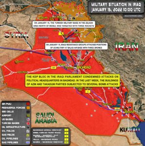 Military Situation In Iraq On January 15, 2022 (Map Update)