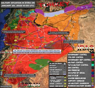 Military Situation In Syria On January 20, 2022 (Map Update)