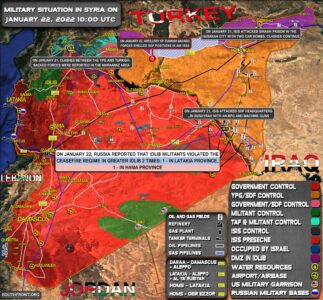 Military Situation In Syria On January 22, 2022 (Map Update)