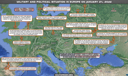 Military And Political Situation In Europe On January 24, 2022 (Map Update)