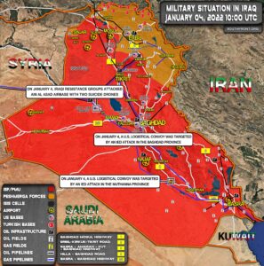 Military Situation In Iraq On January 4, 2022 (Map Update)