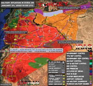 Military Situation In Syria On January 4, 2022 (Map Update)