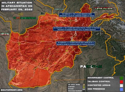 Military Situation In Afghanistan On February 5, 2022 (Map Update)