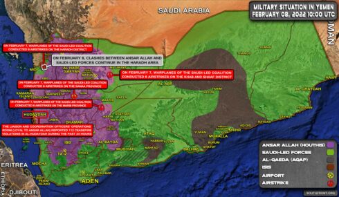 Military Situation In Yemen On February 8, 2022 (Map Update)
