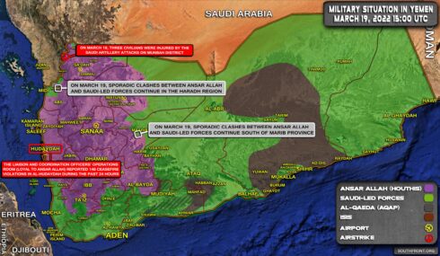 Military Situation In Yemen On March 19, 2022 (Map Update)