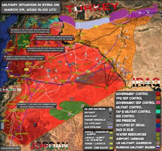 Military Situation In Syria On March 9, 2022 (Map Update)