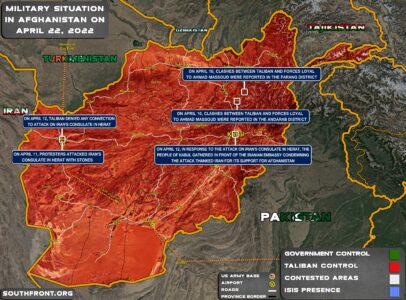 Military Situation In Afghanistan On April 13, 2022 (Map Update)
