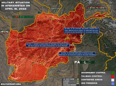 Military Situation In Afghanistan On April 18, 2022 (Map Update)