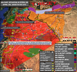 Military Situation In Syria On April 5, 2022 (Map Update)