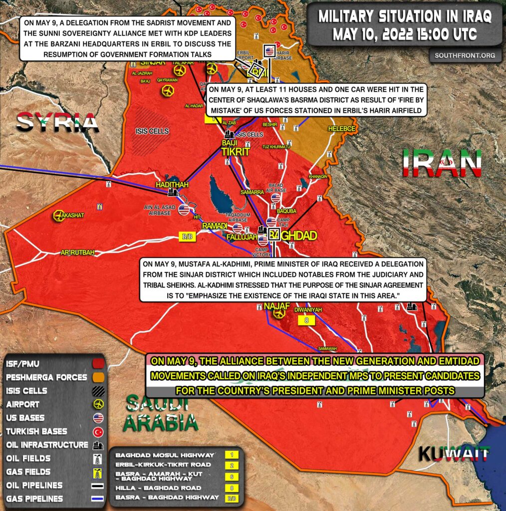 Military Situation In Iraq On May 10, 2022 (Map Update)