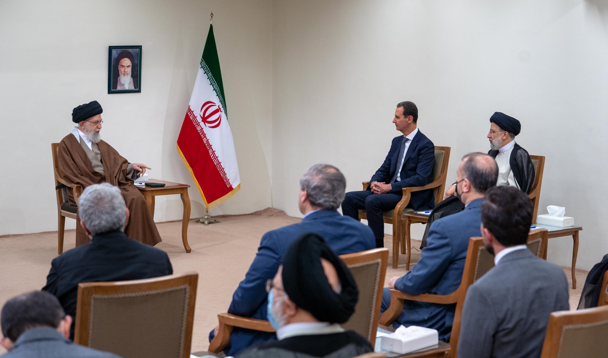 Syria's Assad Meets Khamenei On Surprise Visit To Iran