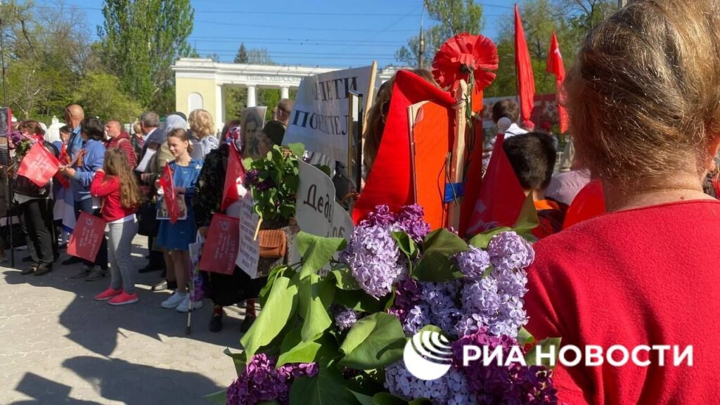Victory Day Celebrations In Ukrainian Cities Under Russian Control (Photo, Video)