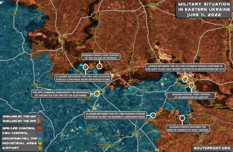 Military Situation In Eastern Ukraine, Izyum-Severodonetsk Region, On June 13, 2022 (Map Update)