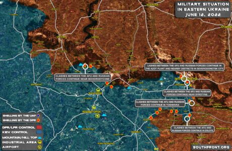 Military Situation In Eastern Ukraine, Izyum-Severodonetsk, On June 12, 2022 (Map Update)