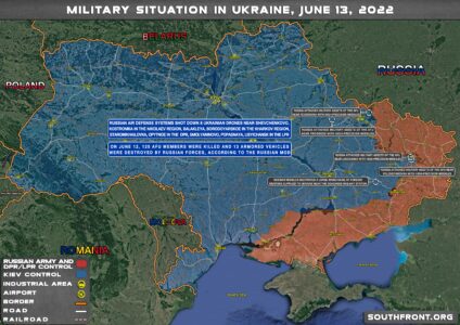 Military Situation In Ukraine On June 13, 2022 (Map Update)