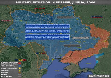 Military Situation In Ukraine On June 16, 2022 (Map Update)