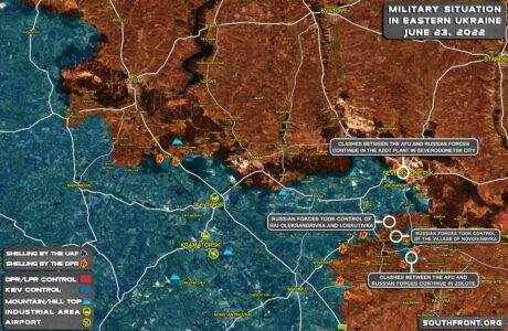 Military Situation In Eastern Ukraine, Izyum-Severodonetsk Region, On June 23, 2022 (Map Update)