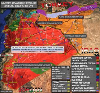 Military Situation In Syria On June 23, 2022 (Map Update)