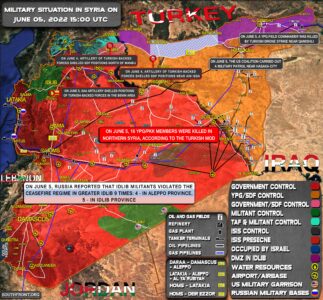 Military Situation In Syria On June 5, 2022 (Map Update)