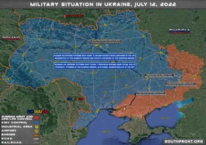 Military Situation In Ukraine On July 12, 2022 (Map Update)