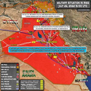 Military SItuation In Iraq On July 26, 2022 (Map Update)