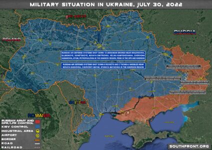 Military Situation In Ukraine On July 30, 2022 (Map Update)