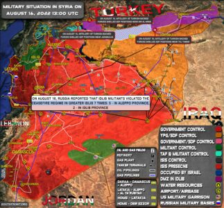 Military Situation In Syria On August 16, 2022 (Map Update)